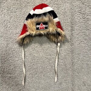 Gongshow Build In the Locker Room Winter Hat with Faux Fur Trim